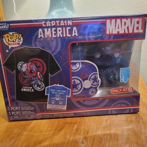 Marvel Captain America (Civil War Art Series) Target Exclusive Funko Pop Bundle